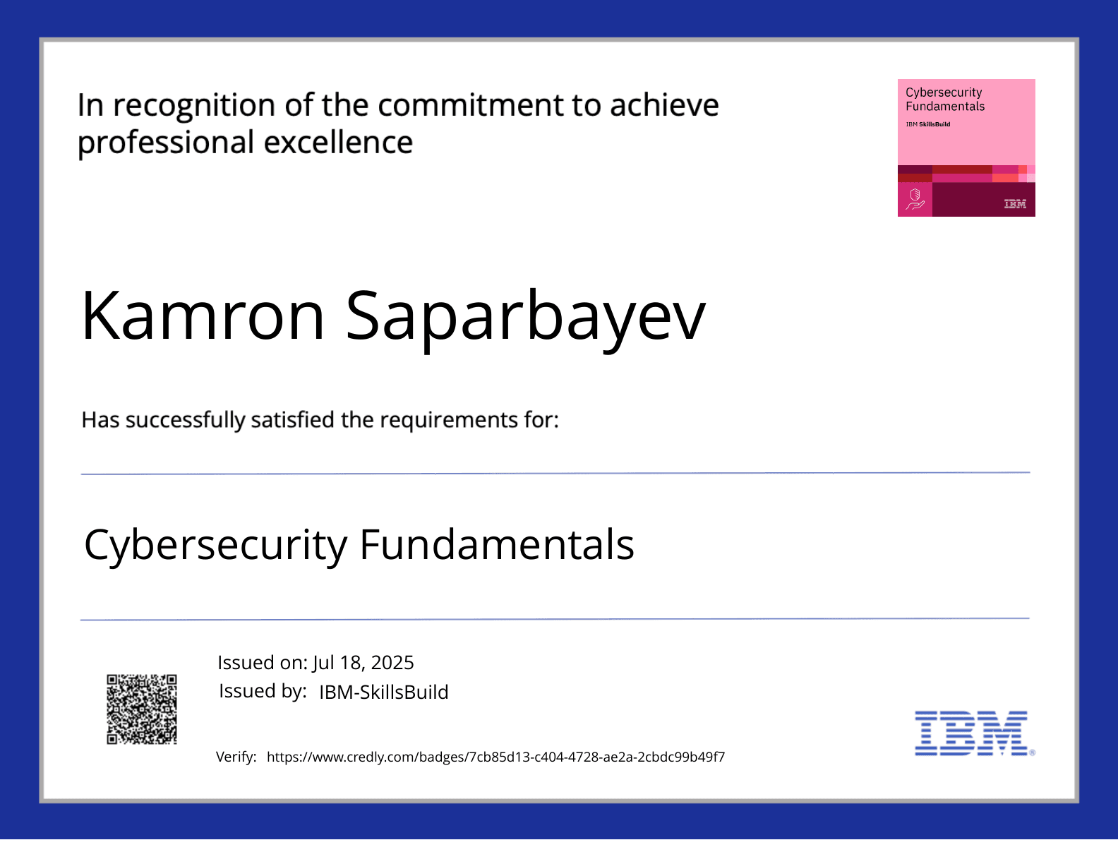 Cybersecurity Fundamentals